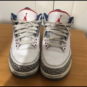 Air Jordan 3s Retro OG True Blue, SIZE 8.5